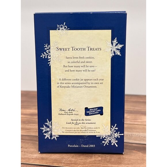 2003 HALLMARK COLLECTOR SERIES QX8199 SWEET TOOTH TREATS SUGAR COOKIE ORNAMENT - Picture 3 of 12